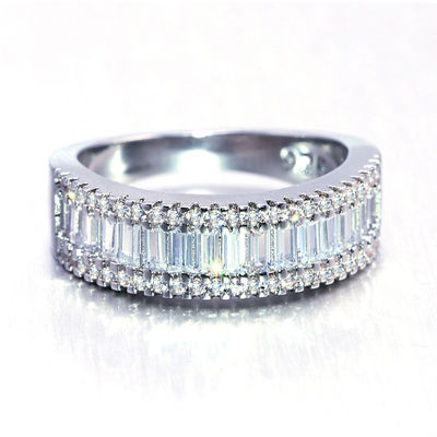 peach heart diamond wedding ring