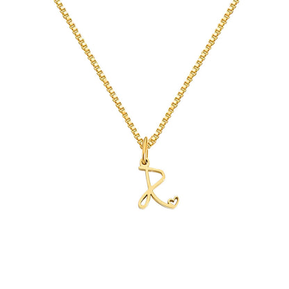 26 Love Letters Titanium Steel Pendants Necklace