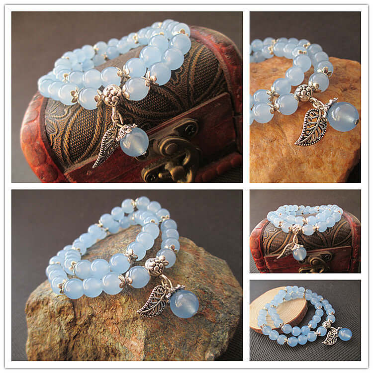 Lazynn Jewelry Store Blue Crystal Bracelets