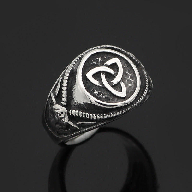 Stainless steel titanium steel ring