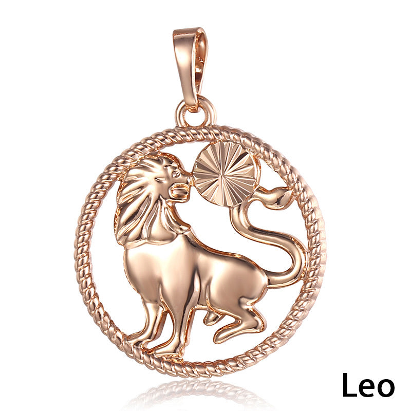 Zodiac constellation pendants featuring Sagittarius design in elegant alloy jewelry.