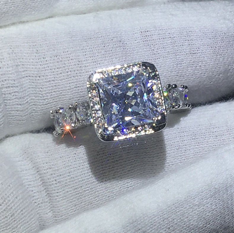 Vintage female ring wedding ring lady gift