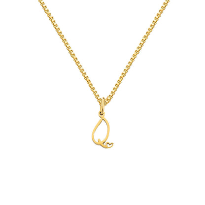 26 Love Letters Titanium Steel Pendants Necklace