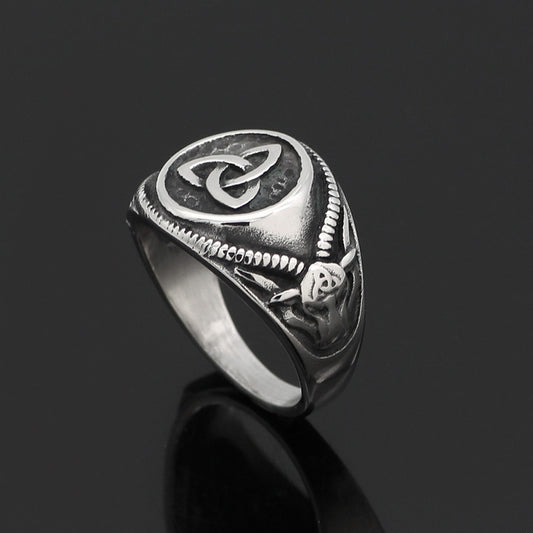 Stainless steel titanium steel ring