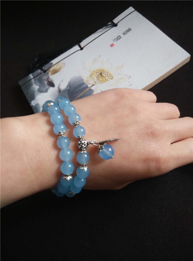 Lazynn Jewelry Store Blue Crystal Bracelets