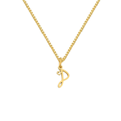 26 Love Letters Titanium Steel Pendants Necklace