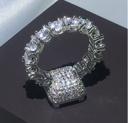 Vintage female ring wedding ring lady gift