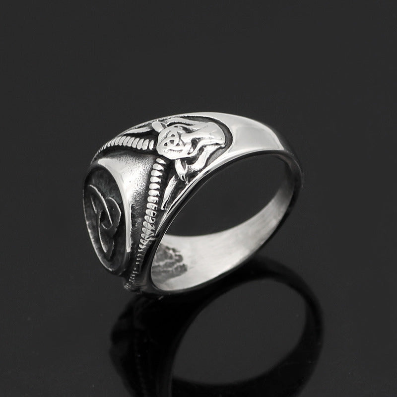 Stainless steel titanium steel ring