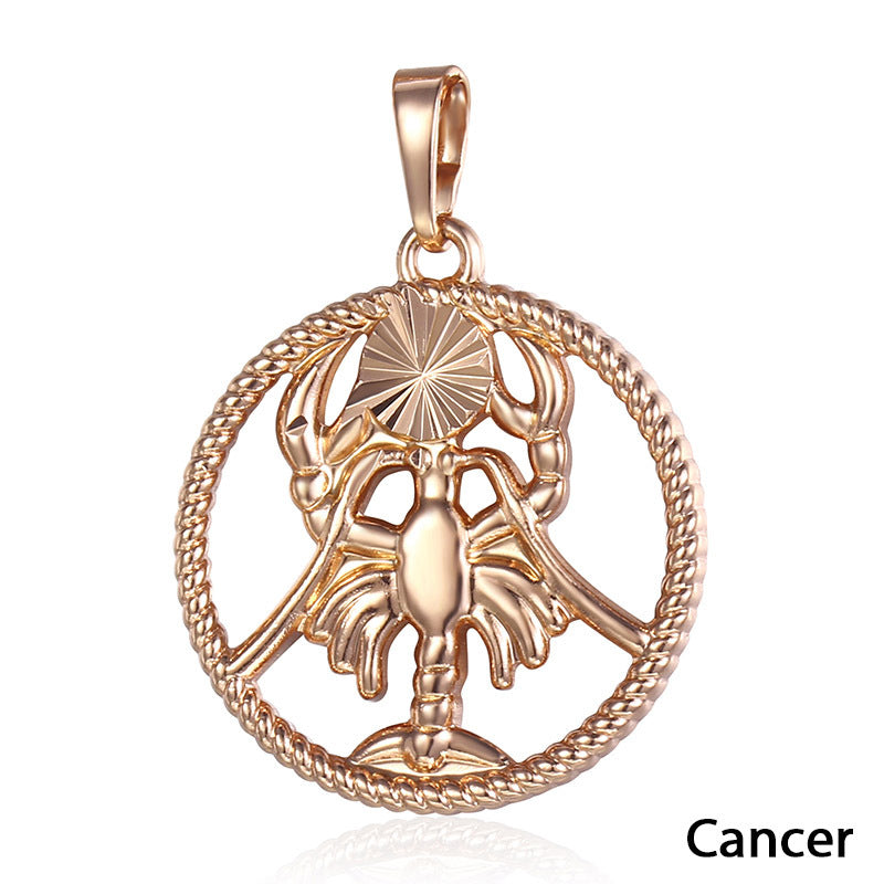 Zodiac Constellation Pendants - Elegant Alloy Jewelry