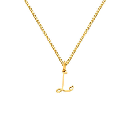 26 Love Letters Titanium Steel Pendants Necklace