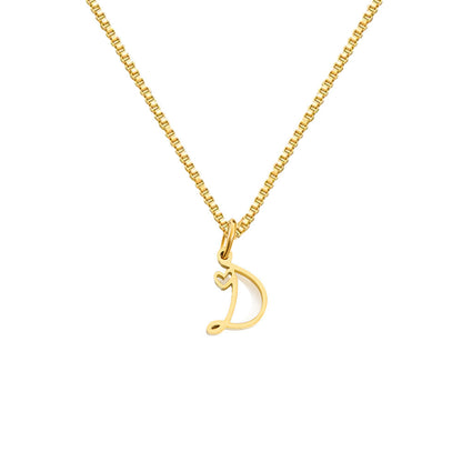 26 Love Letters Titanium Steel Pendants Necklace