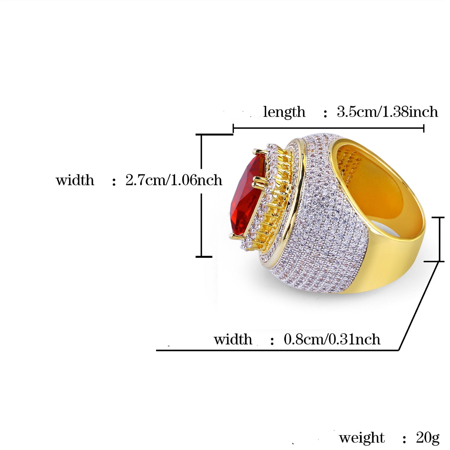 Stainless steel titanium steel ring