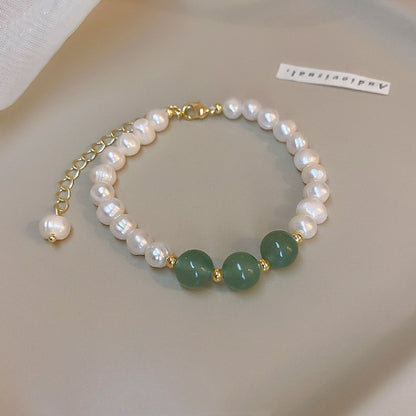 Strawberry Crystal Love Pearl Bracelets