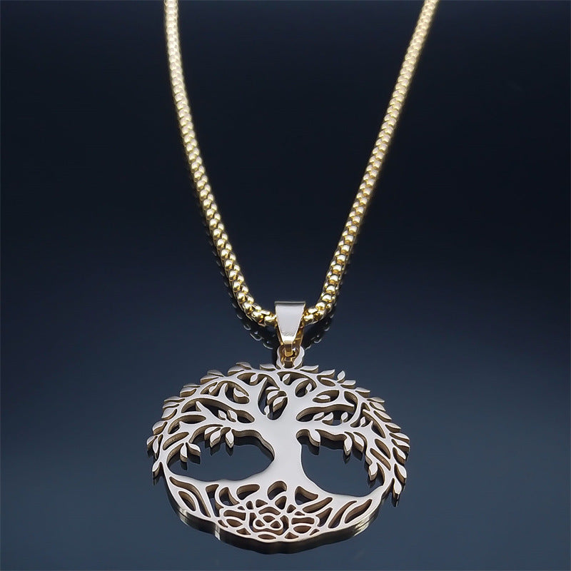 Tree Of Life Necklace Stainless Steel Women's Necklace