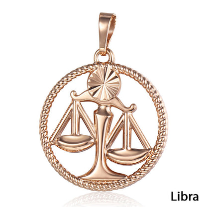 Zodiac constellation pendants featuring Sagittarius design in elegant alloy jewelry.
