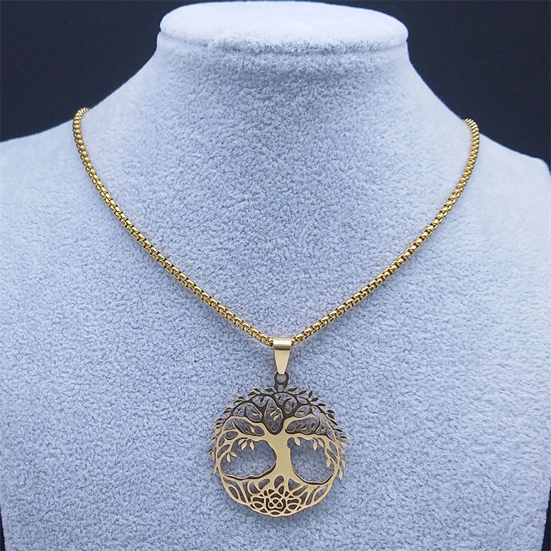 Tree Of Life Necklace Stainless Steel Women's Necklace