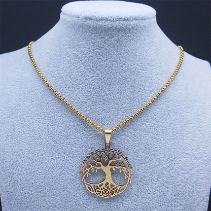 Tree Of Life Necklace Stainless Steel Women's Necklace