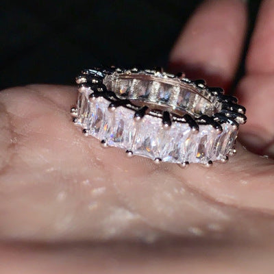 peach heart diamond wedding ring