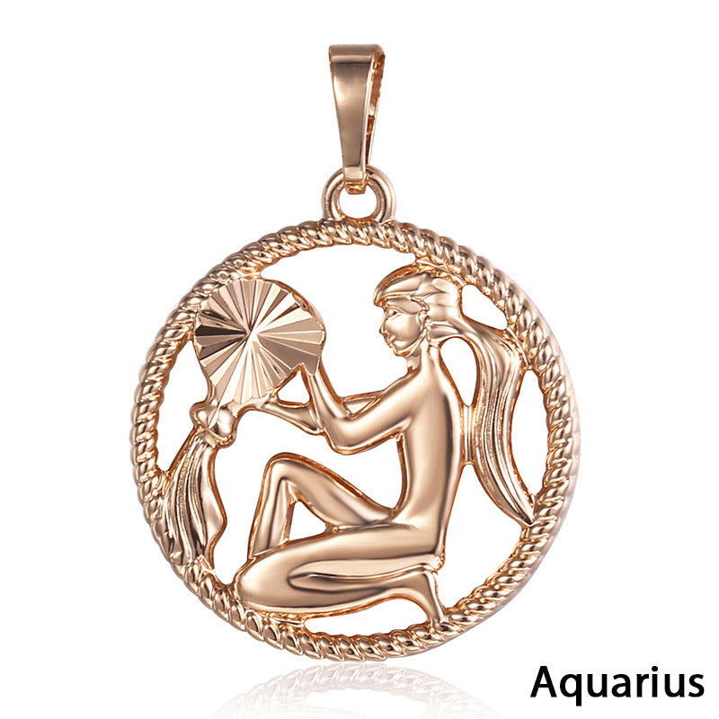 Zodiac constellation pendants featuring Sagittarius design in elegant alloy jewelry.
