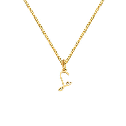 26 Love Letters Titanium Steel Pendants Necklace