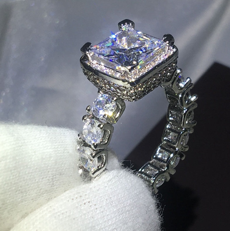 Vintage female ring wedding ring lady gift