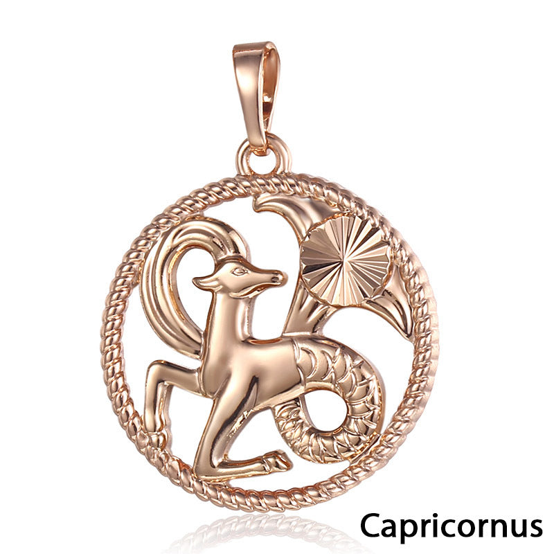 Zodiac Constellation Pendants - Elegant Alloy Jewelry