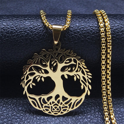 Tree Of Life Necklace Stainless Steel Women's Necklace