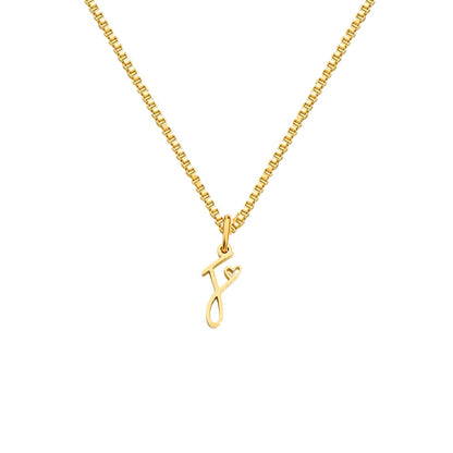 26 Love Letters Titanium Steel Pendants Necklace