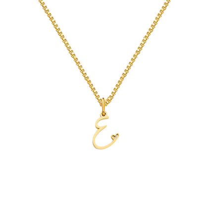 26 Love Letters Titanium Steel Pendants Necklace